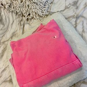 NEON PINK CHAMPION HOODIE